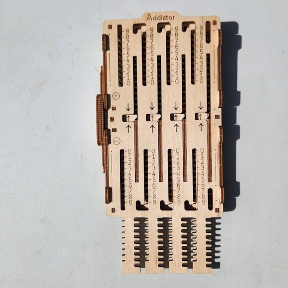 UGEARS STEM Lab 3D Addition Subtraction Math Fidget Toy Calculator Wooden Ukrain - Picture 2 of 11